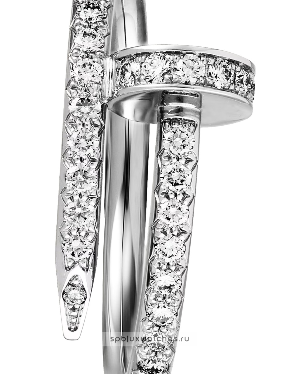 Кольцо Cartier Juste un Clou Half-Paved Ring Small Model B4231600