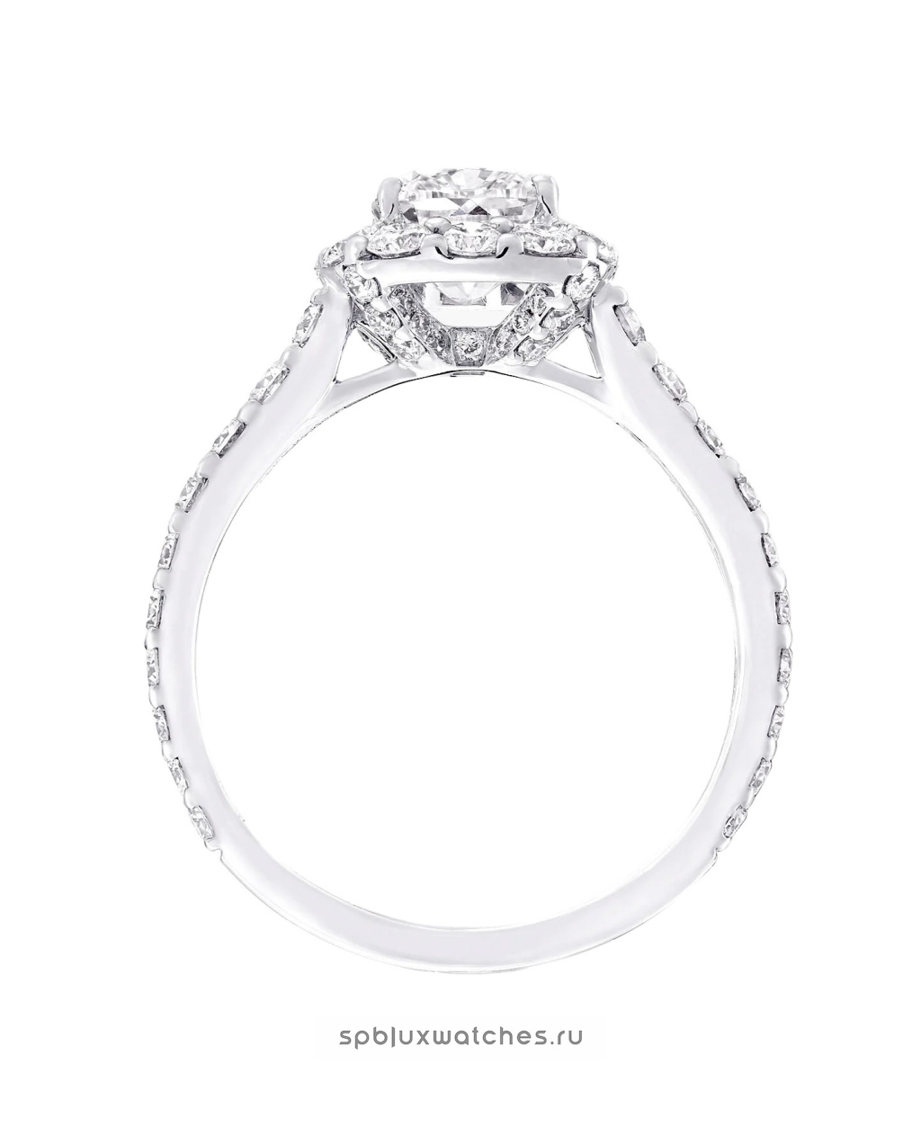 Кольцо для помолвки Graff Icon Cushion Cut Diamond Engagement Ring RGR619