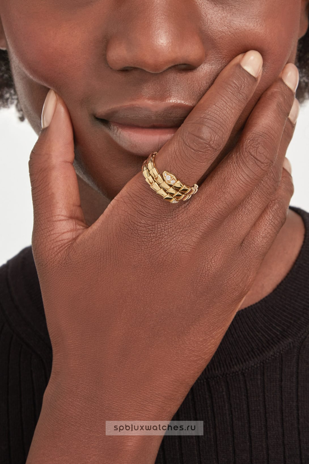 Кольцо Bvlgari Serpenti Viper Two-Coil Ring 357870