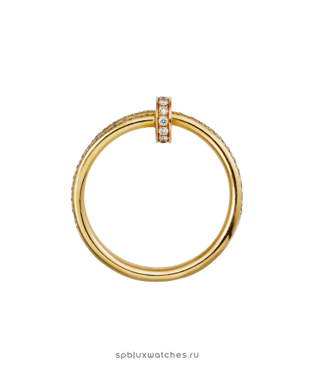 Кольцо Cartier Juste un Clou Half-Paved Double Ring B4211900
