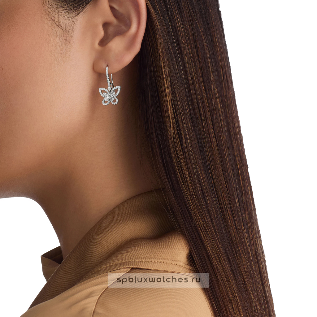 Серьги Graff Butterfly Silhouette Diamond Drop Earrings RGE1617
