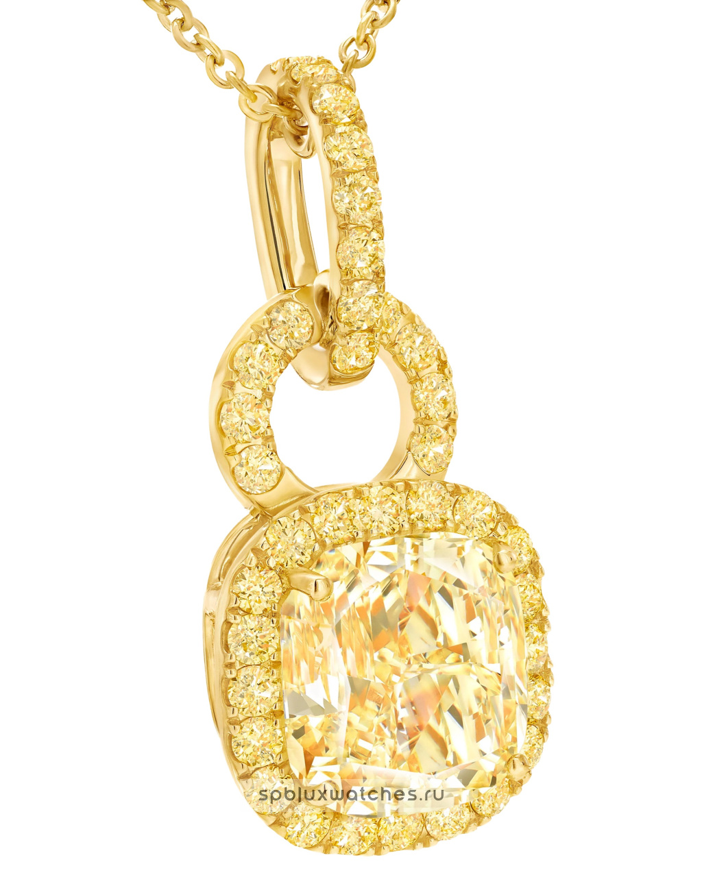 Подвеска Graff Icon Icon 8 Cushion Yellow Diamond Pendant RGP892