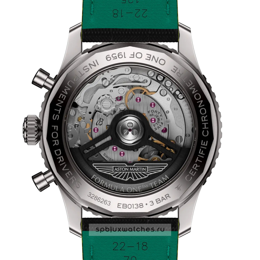 Breitling Navitimer B01 Chronograph 43 mm Aston Martin Aramco Formula ONE™ team EB01381A1B1X1