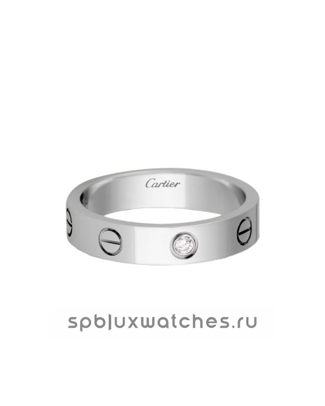 Обручальное кольцо Cartier Love Wedding Band 1 Diamond Small Model B4050500