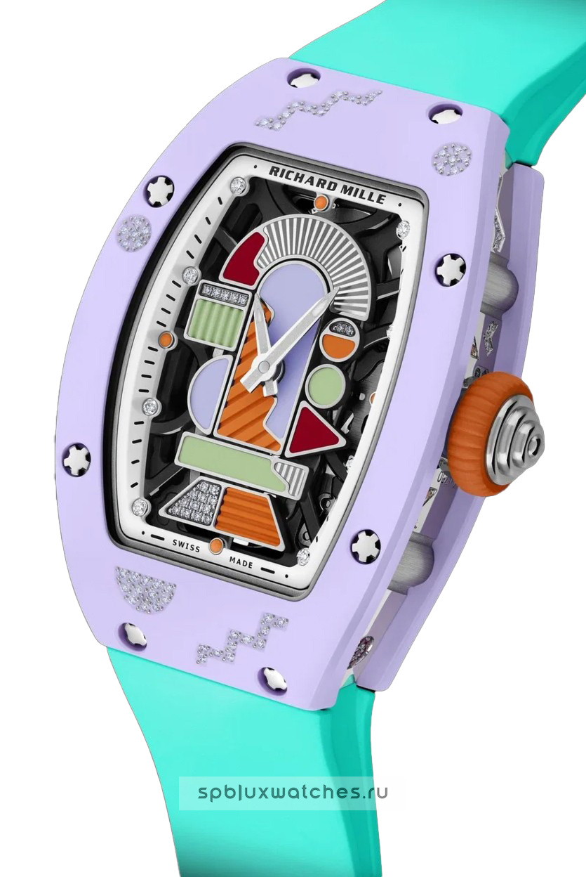 Richard Mille RM 07-01 Automatic Winding Coloured Ceramics Lavender Pink 31.4 x 42.5 mm