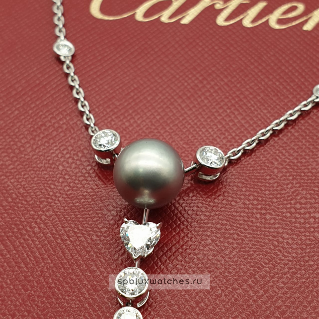Колье Cartier Unique Piece Diamonds Pearl