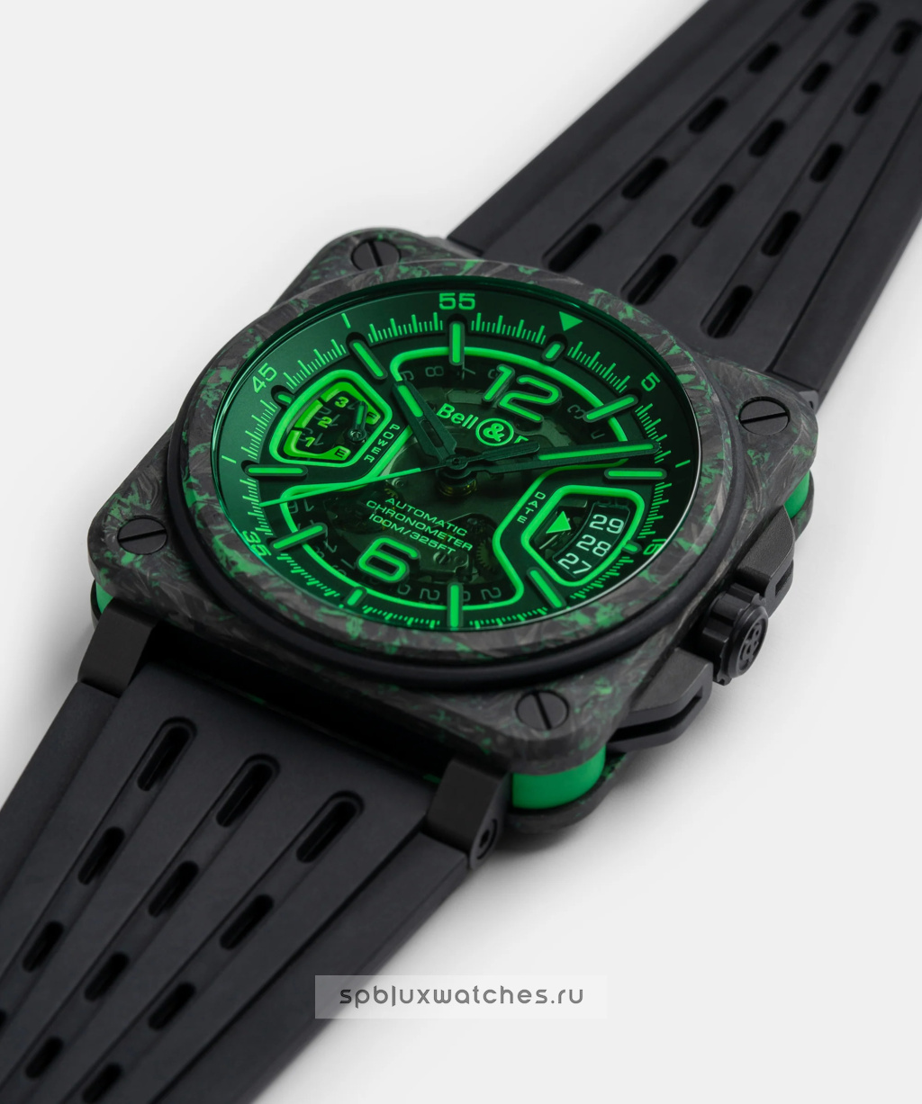 Bell & Ross BR-X3 Night Vision 41 mm BRX3R-GN-CA/SRB