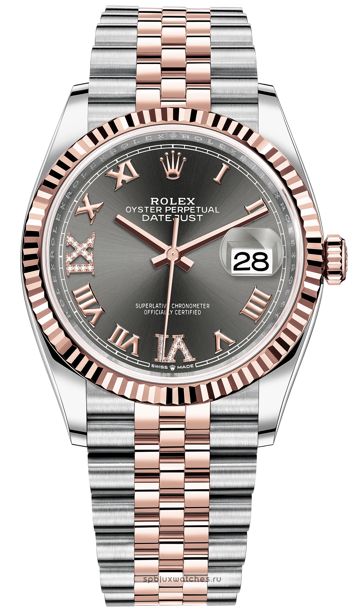 rolex datejust 36 rose gold price