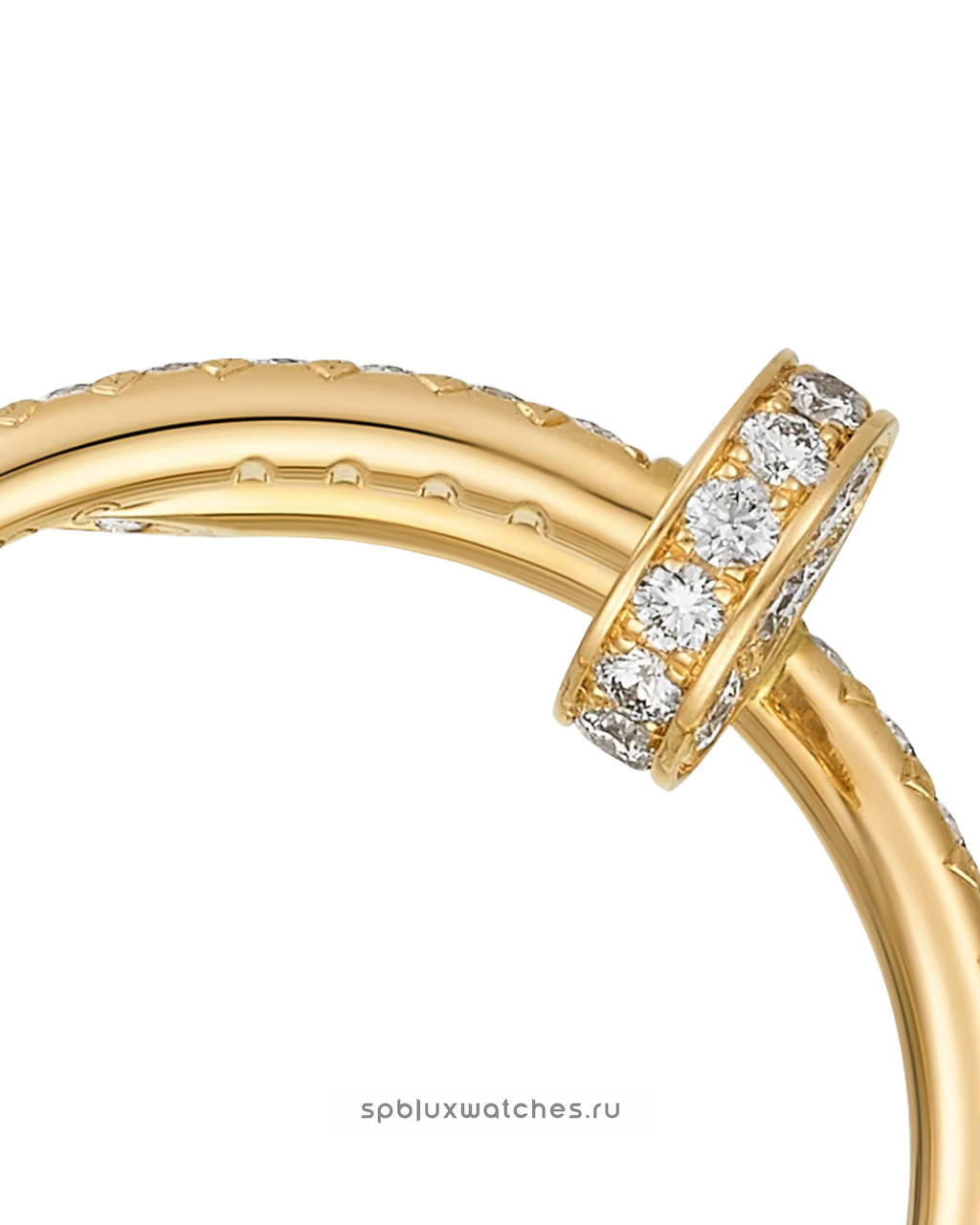 Кольцо Cartier Juste un Clou Half-Paved Ring Small Model B4231500