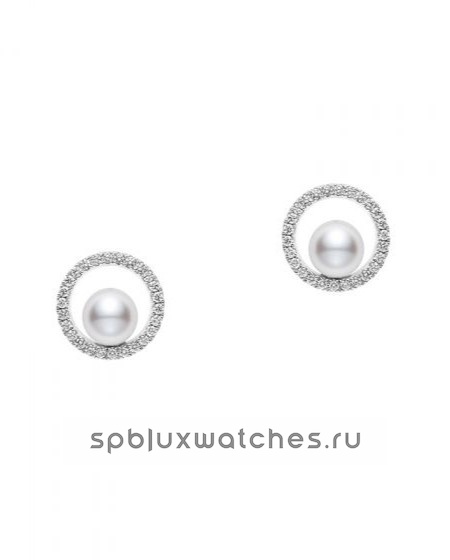 Серьги Mikimoto Circle Pierced Earrings PYE-5501PU