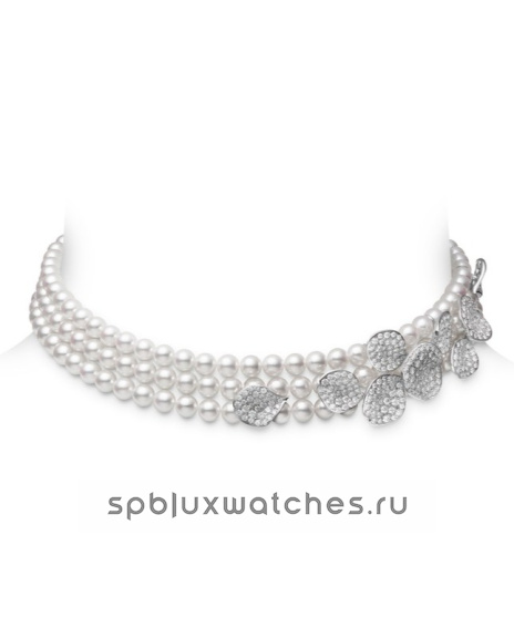 Колье Mikimoto Les Petales Place Vendome Pearl Necklace WG-1599GD