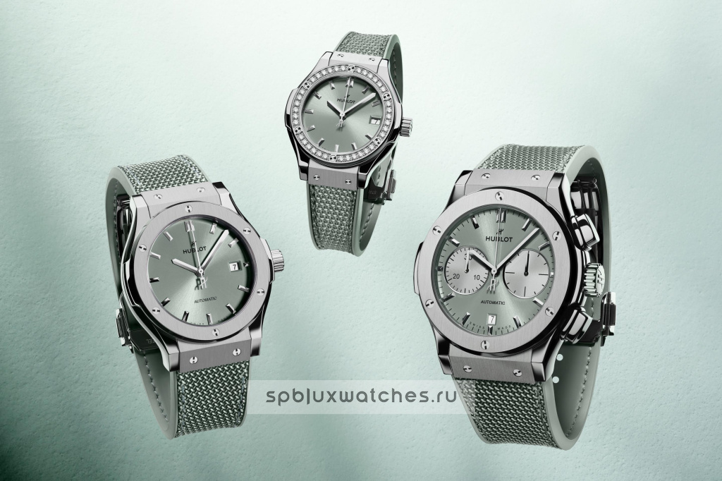 Hublot Classic Fusion Chronograph Titanium Sage Green 45 mm 521.NX.891G.NR