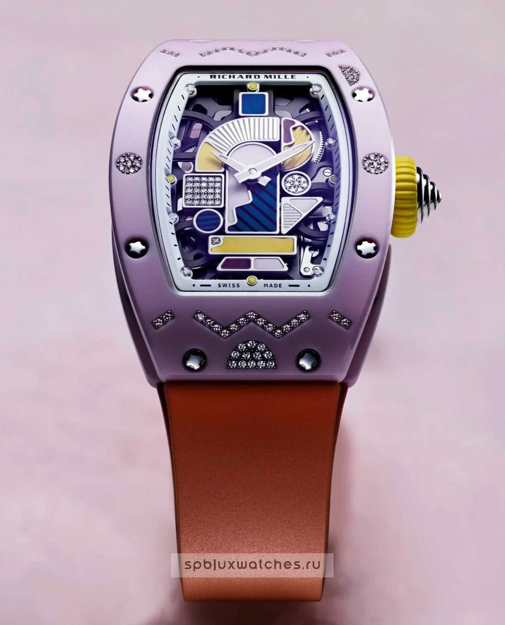 Richard Mille RM 07-01 Automatic Winding Coloured Ceramics Blush Pink 31.4 x 42.5 mm