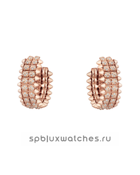 Серьги Cartier Clash de Cartier Paved Double Row Hoop Earrings N8515236