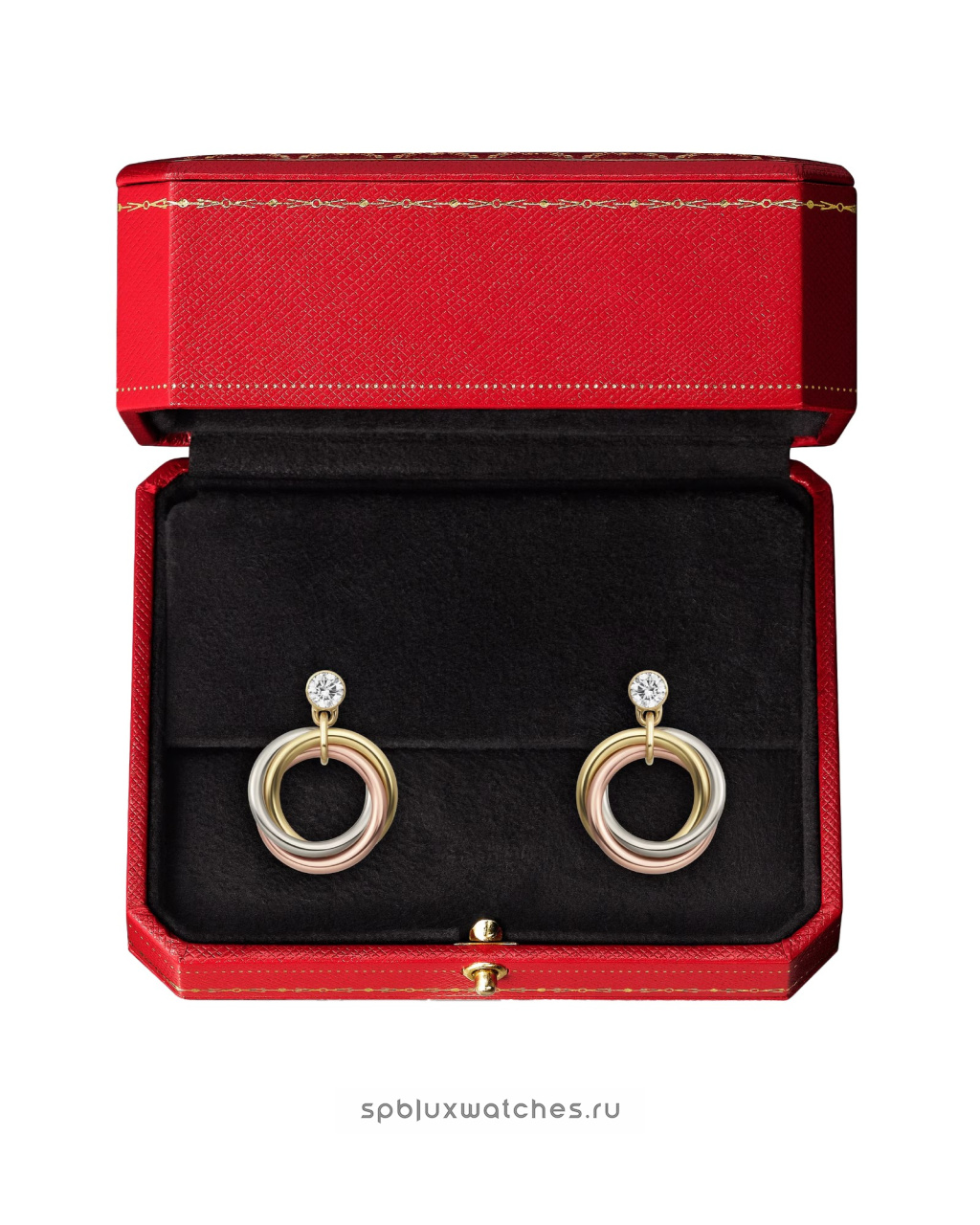 Серьги Cartier Trinity Brilliant-Cut Diamonds Earrings B8301462