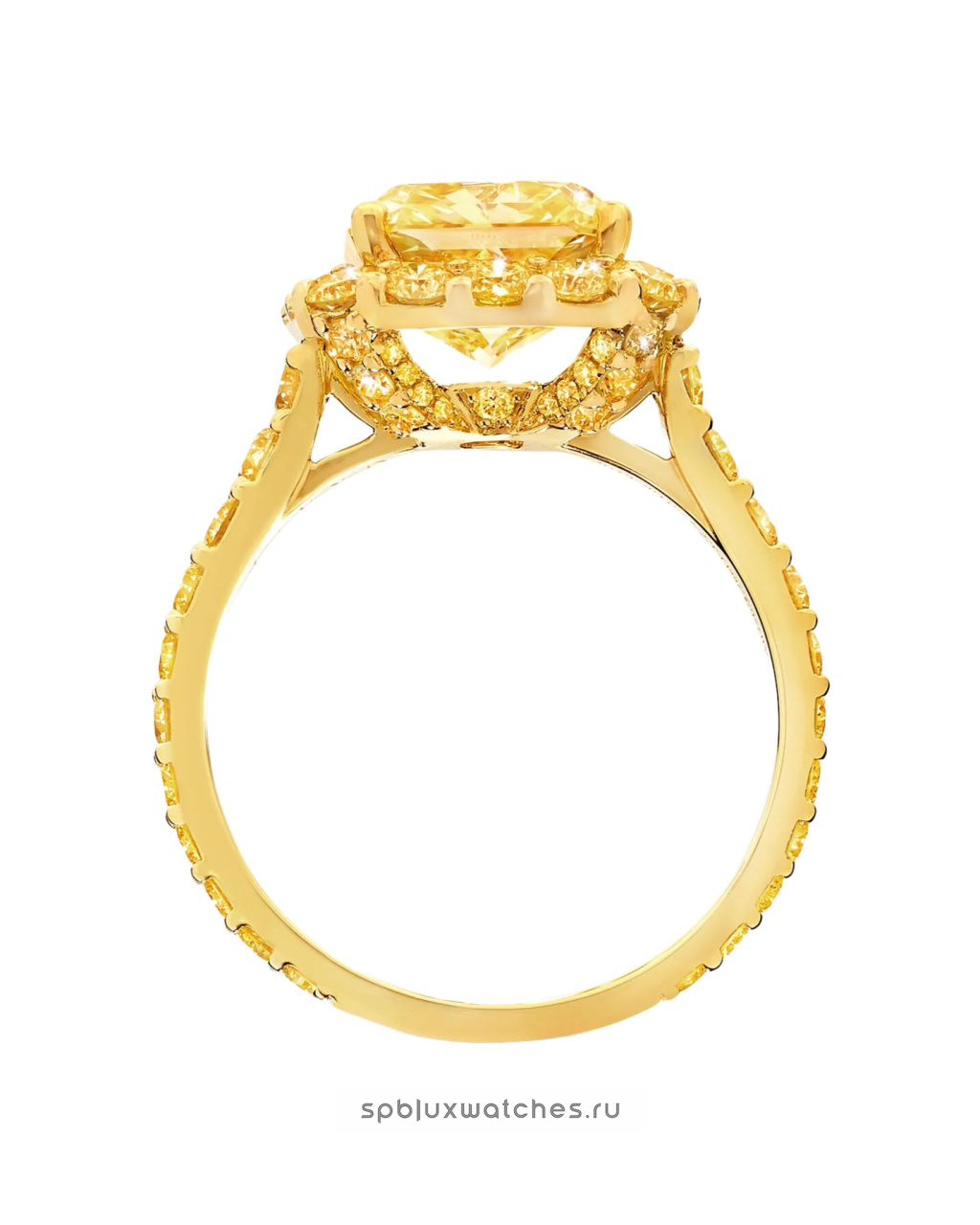 Кольцо для помолвки Graff Icon Radiant Cut Yellow Diamond Engagement Ring RGR647