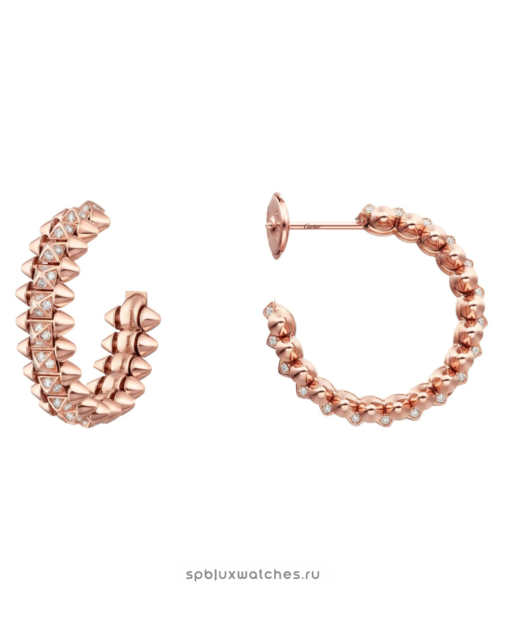 Серьги Cartier Clash de Cartier Paved Hoop Earrings Small Model N8515239