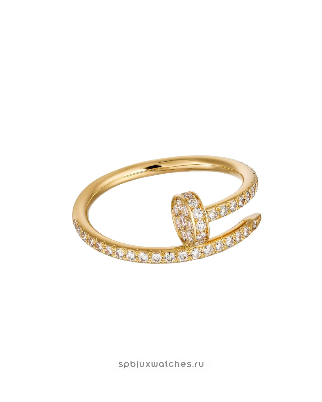 Кольцо Cartier Juste un Clou Half-Paved Ring Small Model B4231500