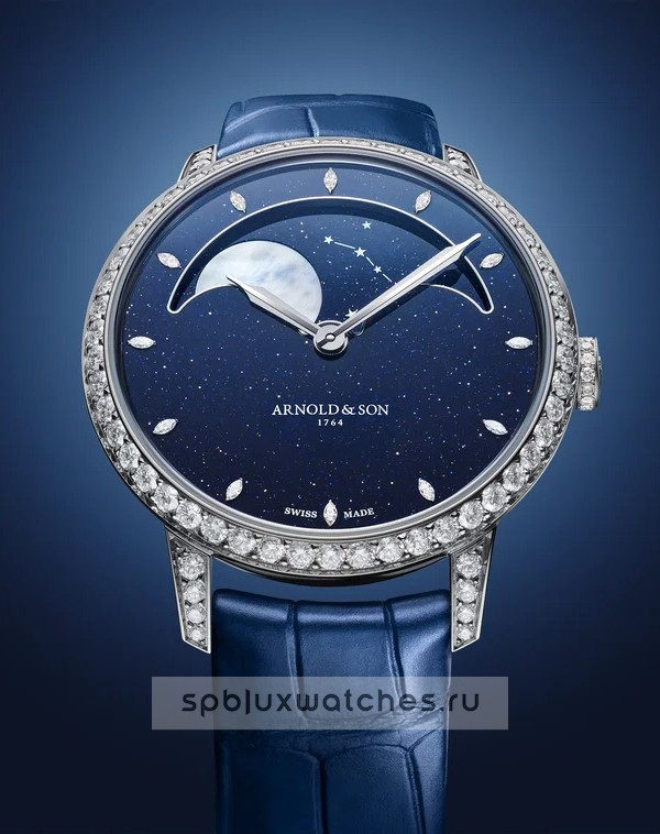 Arnold & Son Astronomy Perpetual Moon White Gold Aventurine 38 mm 1GLMW.A01A.C0226W