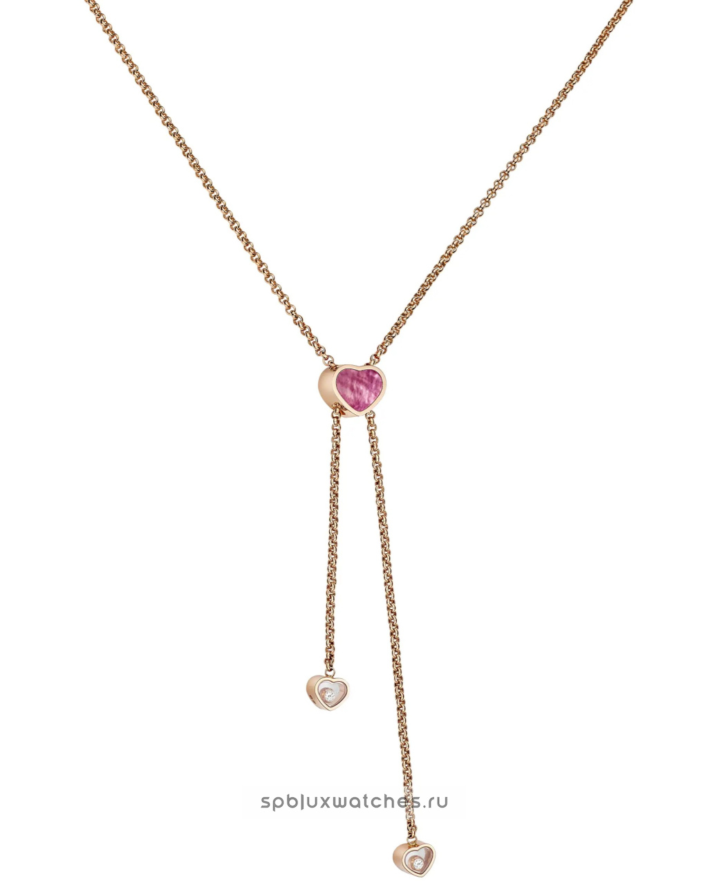 Колье Chopard Happy Hearts Tie Necklace 81A148-5330
