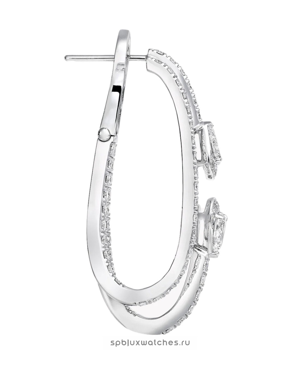 Серьги Graff Duet Diamond Double Hoop Earrings RGE1567