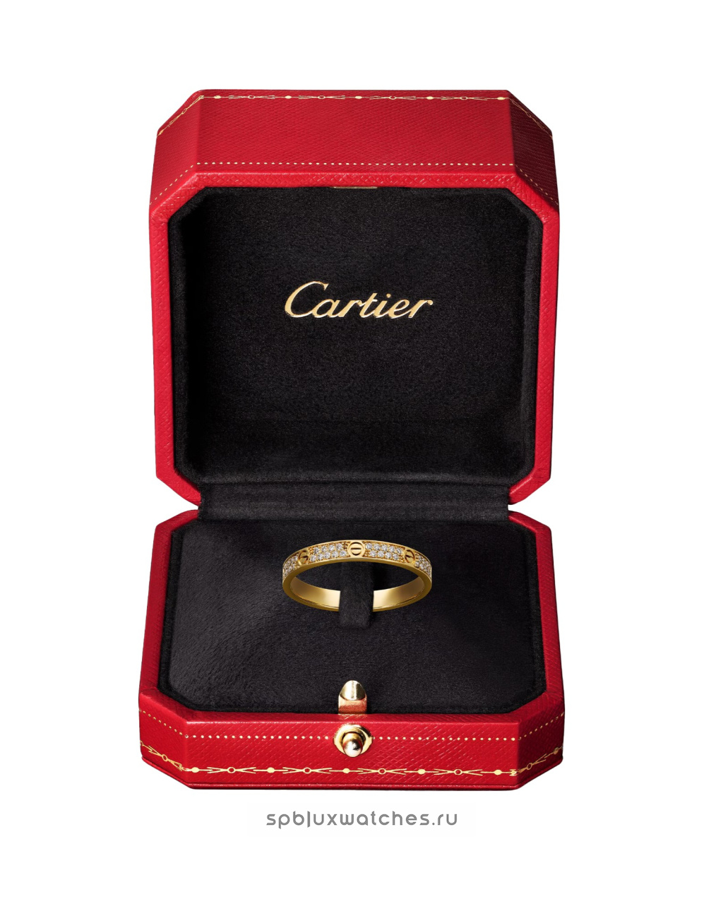 Кольцо Cartier Love Ring Paved Mini Model B4218000