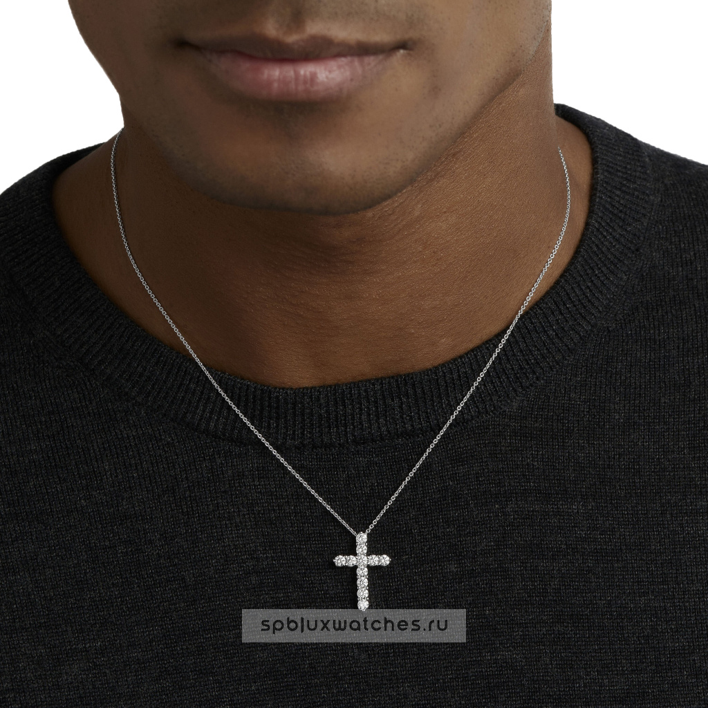 Крест Graff Classic Graff Round Diamond Cross Small Pendant RGP007