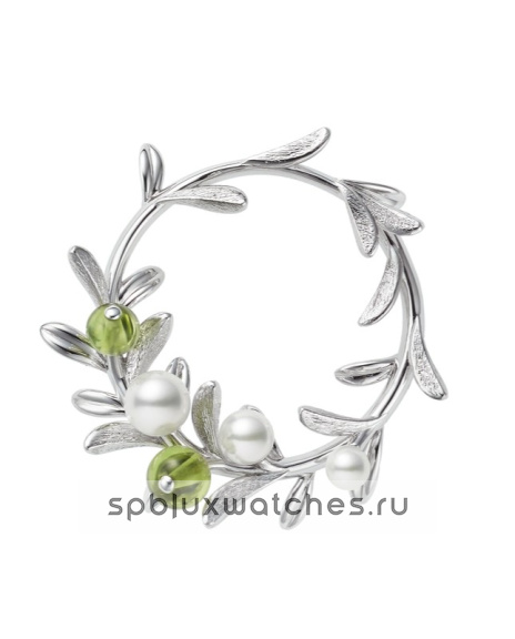 Брошь Mikimoto Olive Brooch PB20165LS