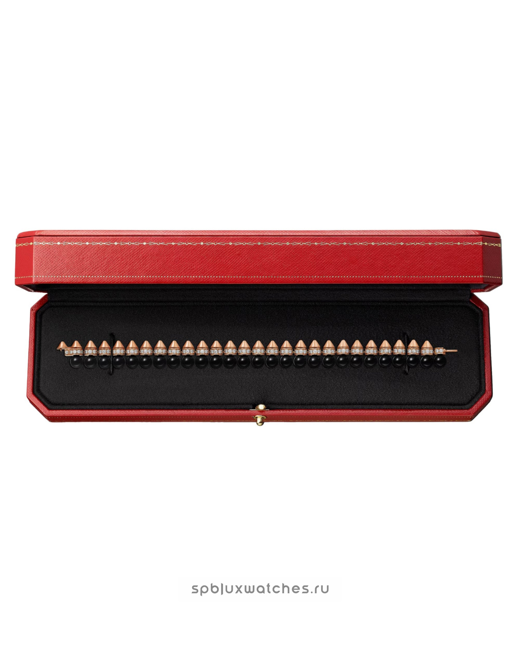 Браслет Cartier Clash de Cartier Flexible Bracelet Onyx Diamonds Extra-Large Model N6723417