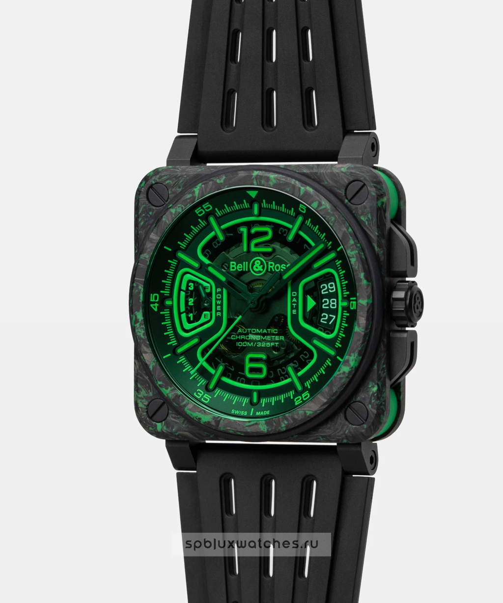 Bell & Ross BR-X3 Night Vision 41 mm BRX3R-GN-CA/SRB