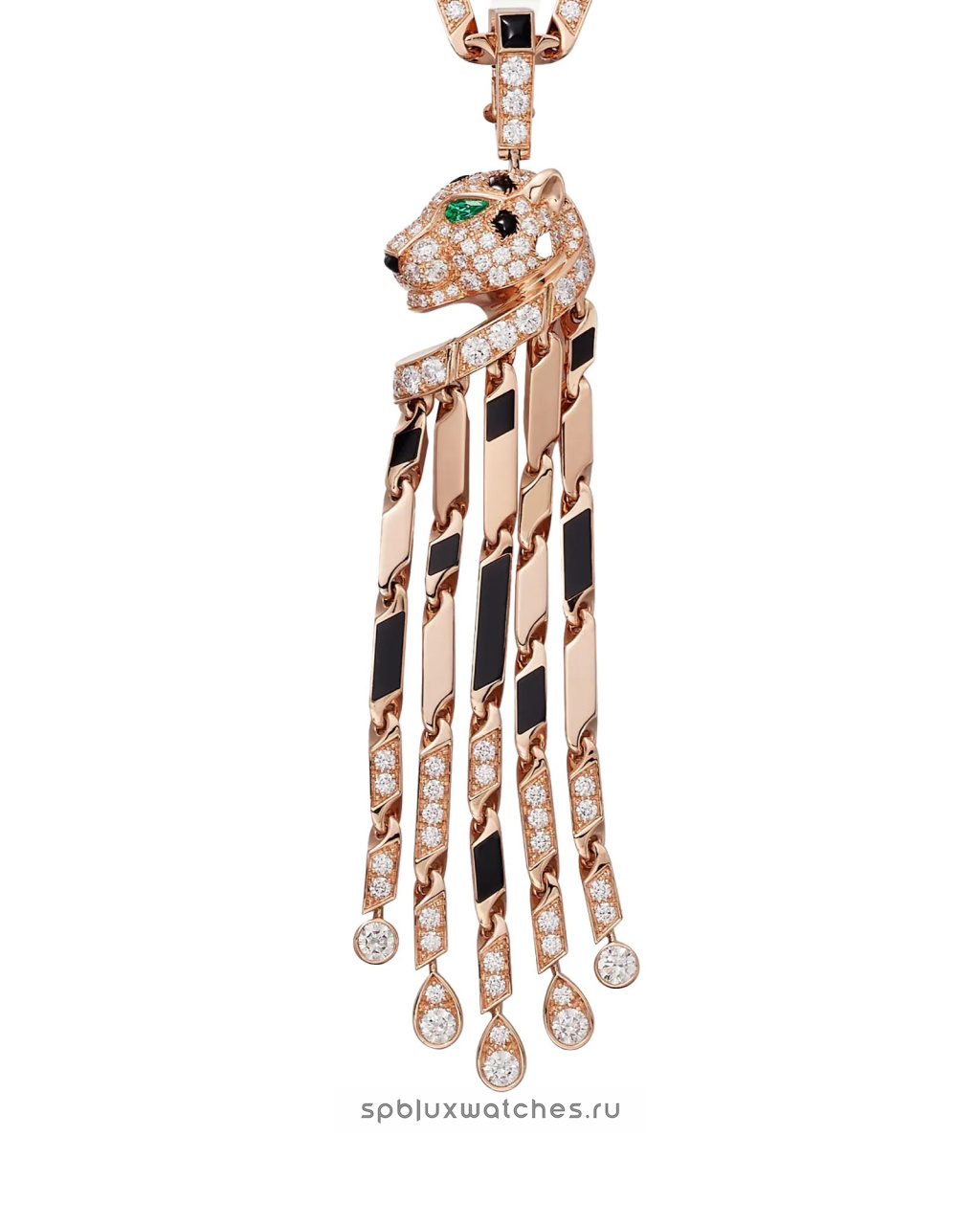 Колье Cartier Panthere de Cartier Paved Long Necklace Small Model H7001056