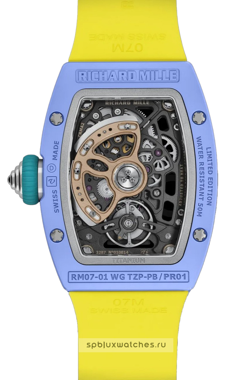 Richard Mille RM 07-01 Automatic Winding Coloured Ceramics Powder Blue 31.4 x 42.5 mm