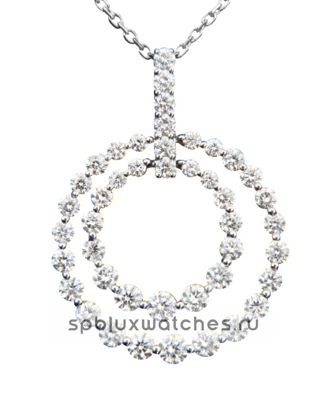 Авторское изделие. Подвеска No Name из белого золота с бриллиантами