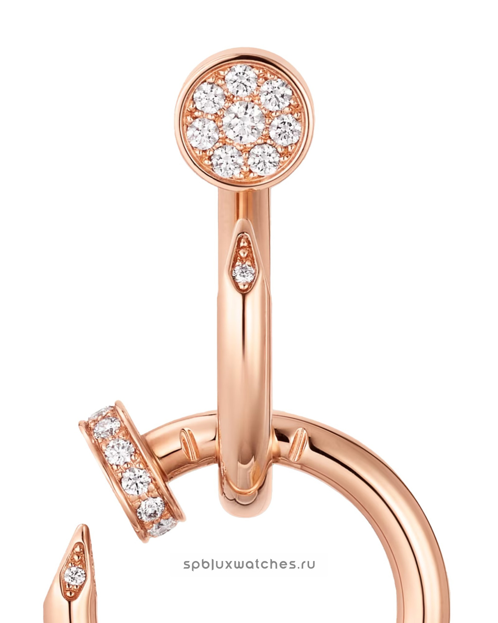 Серьги Cartier Juste un Clou Double Diamonds Earrings B8301503