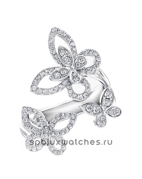 Кольцо Graff Triple Butterfly Silhouette Diamond Ring RGR790