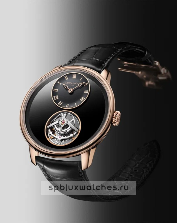 Arnold & Son Chronometry Ultrathin Tourbillon Red Gold Onyx 41.5 mm 1UTBR.Z02A.C1375R