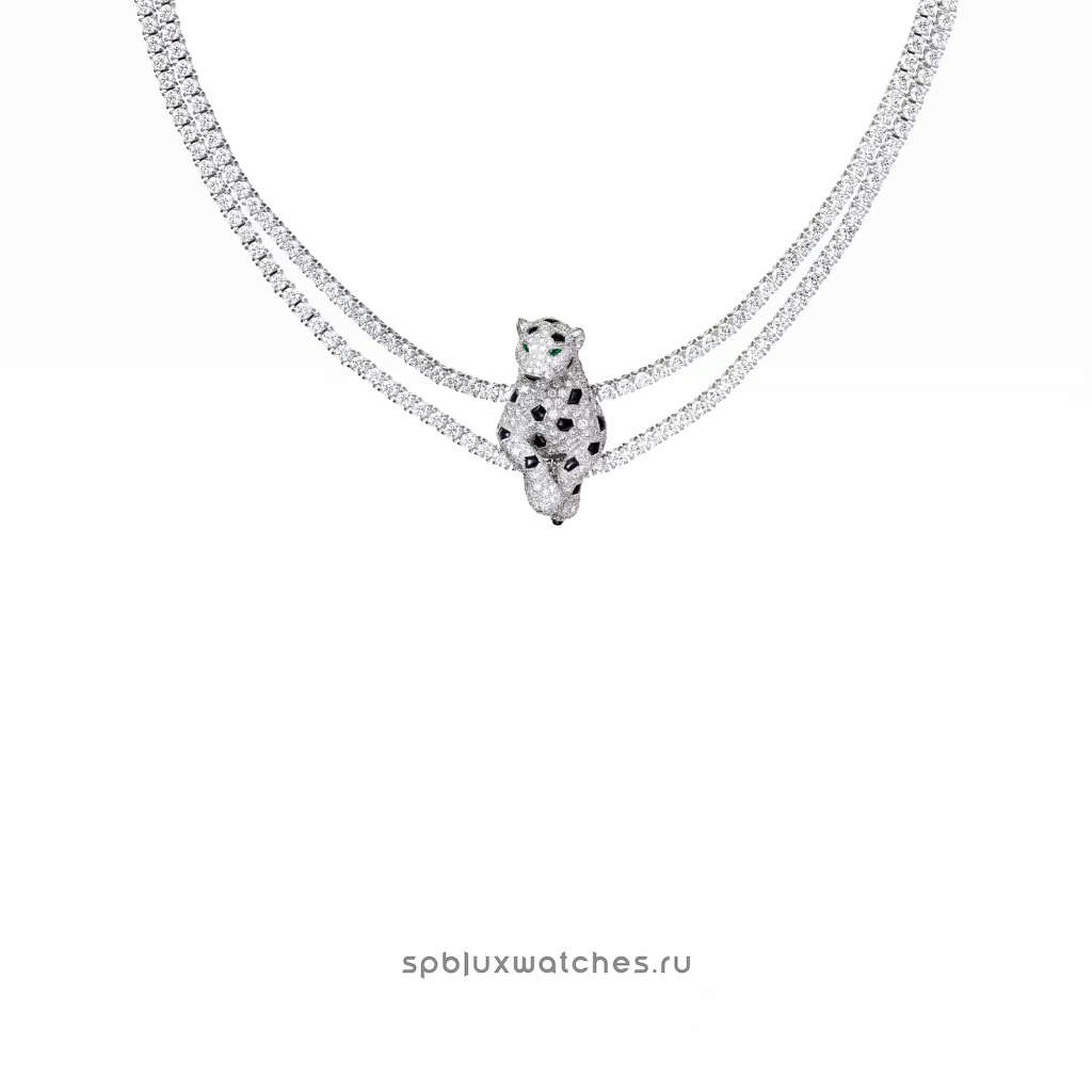 Колье Cartier Panthere de Cartier Necklace Multi-Wear Paved H7000539