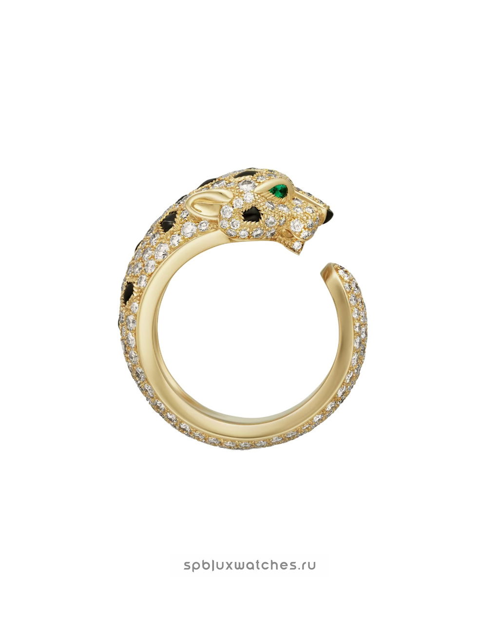 Кольцо Cartier Panthere de Cartier Half-Paved Ring Medium Model N4767700