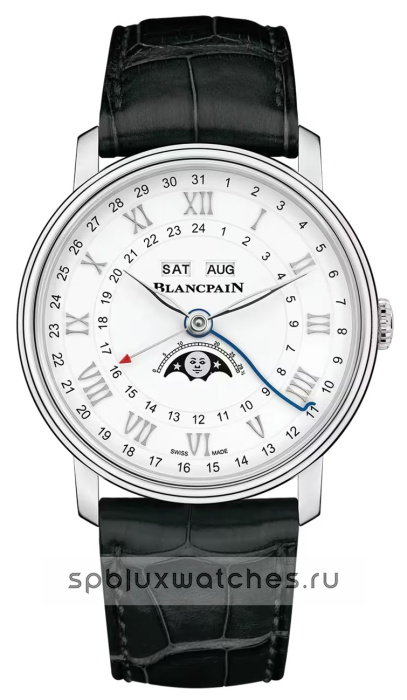 Blancpain Villeret Quantieme Complet Phases de Lune GMT 40.5 mm 6676 1127 55B