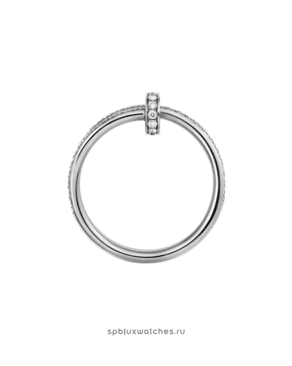 Кольцо Cartier Juste un Clou Half-Paved Double Ring B4211100