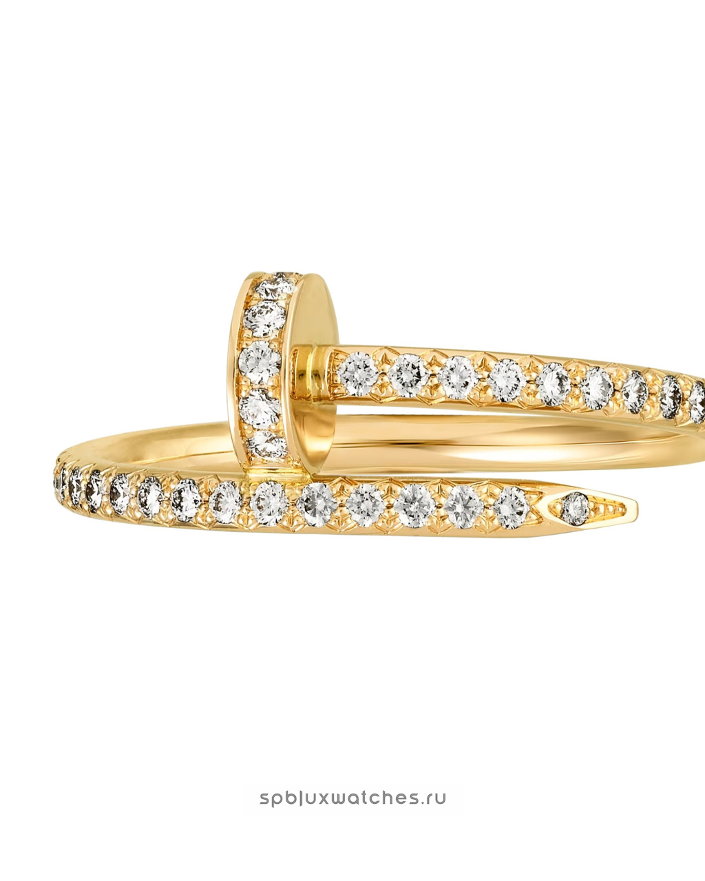 Кольцо Cartier Juste un Clou Half-Paved Ring Small Model B4231500