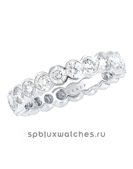 Обручальное кольцо Graff Classic Graff Bezel Set Round Diamond Wedding Band RGET027