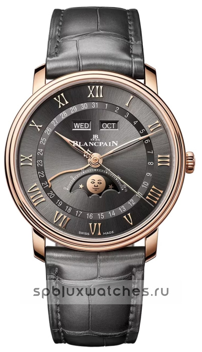 Blancpain Villeret Quantieme Complet 40 mm 6654 3610 55B