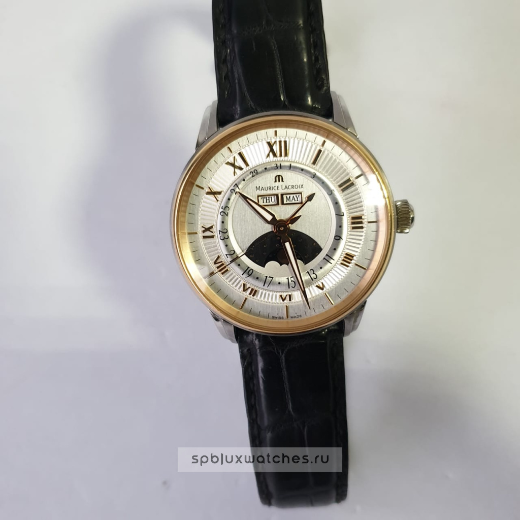 maurice lacroix masterpiece 40 mm moonphase mp6428 ps101 11e