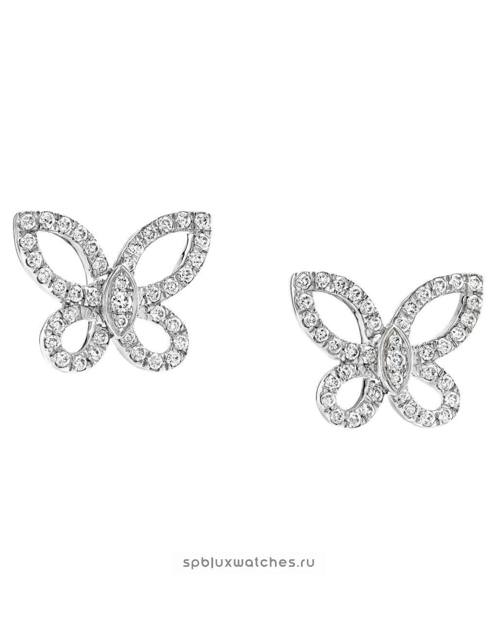 Серьги Graff Mini Butterfly Silhouette Diamond Earrings RGE1810