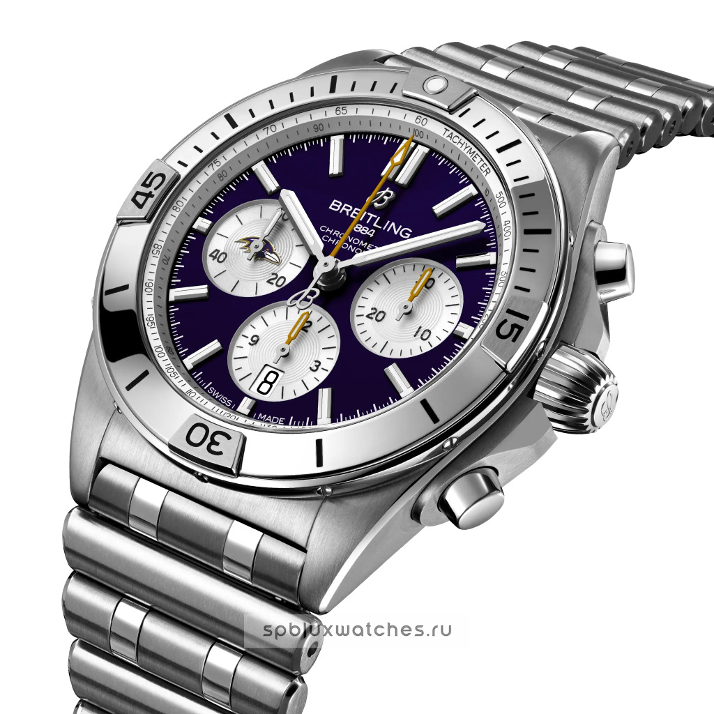 Breitling Chronomat B01 42 mm NFL Baltimore Ravens Edition AB01342B1K2A1