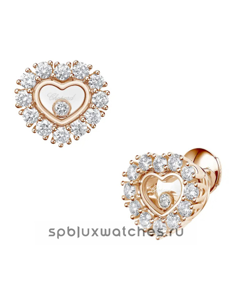 Серьги Chopard Happy Diamonds Icons Joaillerie Earrings 83A616-5001