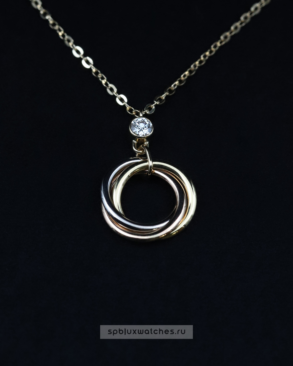 Подвеска Cartier Trinity Pendant, 1 Diamond B7224815