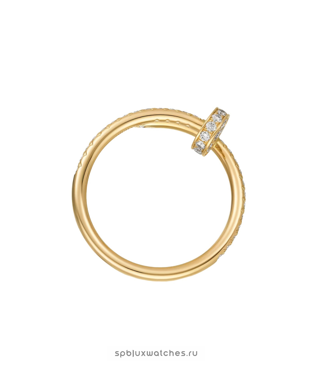 Кольцо Cartier Juste un Clou Half-Paved Ring Small Model B4231500