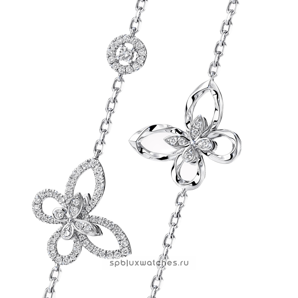 Колье Graff Butterfly Silhouette Diamond Long Necklace RGP749